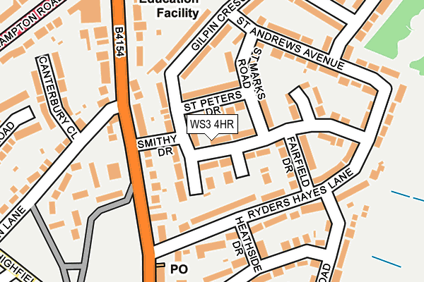 WS3 4HR map - OS OpenMap – Local (Ordnance Survey)