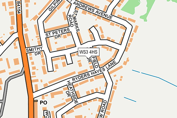 WS3 4HS map - OS OpenMap – Local (Ordnance Survey)