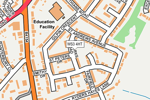 WS3 4HT map - OS OpenMap – Local (Ordnance Survey)