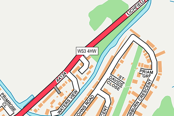 WS3 4HW map - OS OpenMap – Local (Ordnance Survey)