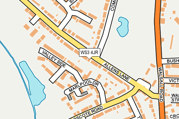 WS3 4JR map - OS OpenMap – Local (Ordnance Survey)