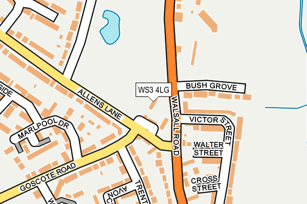 WS3 4LG map - OS OpenMap – Local (Ordnance Survey)