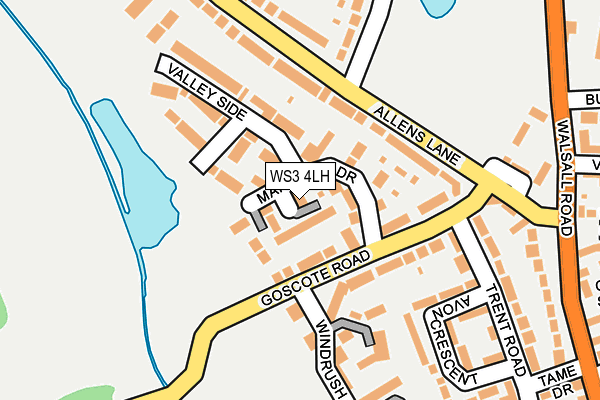 WS3 4LH map - OS OpenMap – Local (Ordnance Survey)