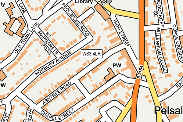 WS3 4LR map - OS OpenMap – Local (Ordnance Survey)