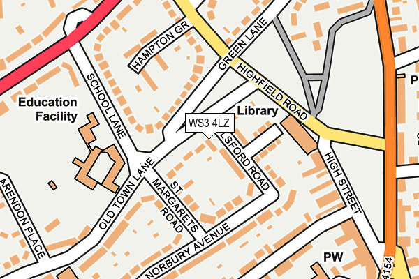 WS3 4LZ map - OS OpenMap – Local (Ordnance Survey)