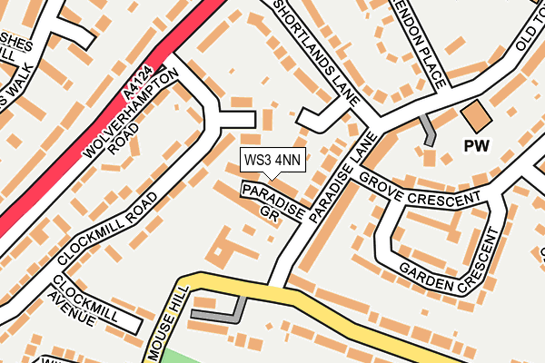 WS3 4NN map - OS OpenMap – Local (Ordnance Survey)