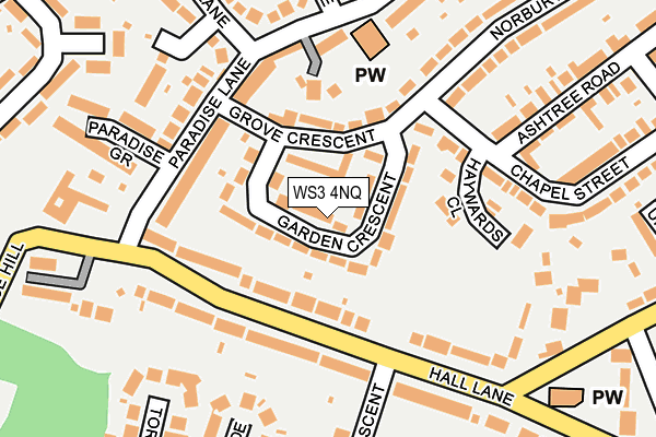 WS3 4NQ map - OS OpenMap – Local (Ordnance Survey)