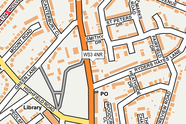 WS3 4NR map - OS OpenMap – Local (Ordnance Survey)
