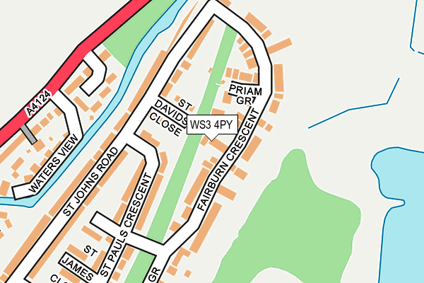 WS3 4PY map - OS OpenMap – Local (Ordnance Survey)