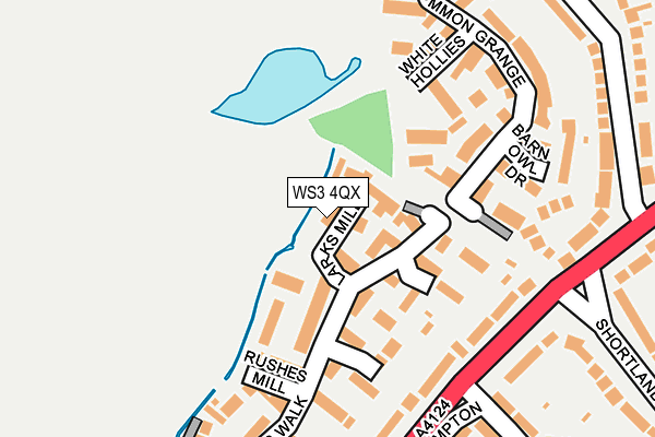 WS3 4QX map - OS OpenMap – Local (Ordnance Survey)
