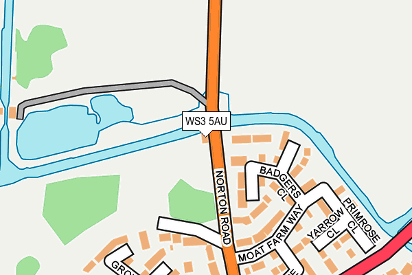 WS3 5AU map - OS OpenMap – Local (Ordnance Survey)