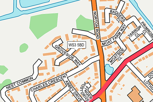 WS3 5BD map - OS OpenMap – Local (Ordnance Survey)