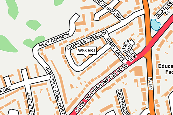 WS3 5BJ map - OS OpenMap – Local (Ordnance Survey)