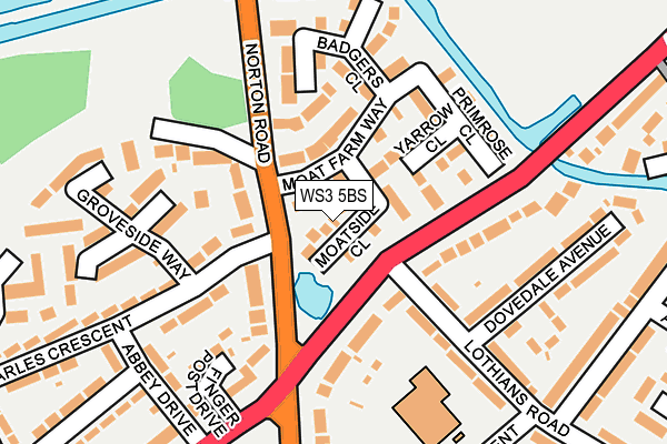 WS3 5BS map - OS OpenMap – Local (Ordnance Survey)