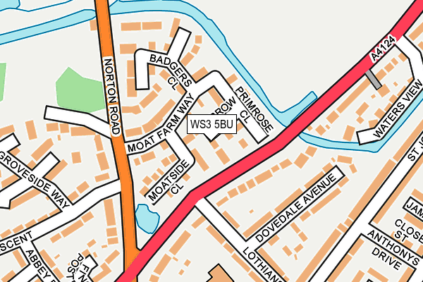WS3 5BU map - OS OpenMap – Local (Ordnance Survey)