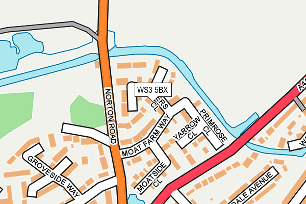 WS3 5BX map - OS OpenMap – Local (Ordnance Survey)