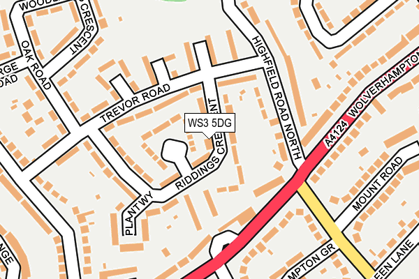 WS3 5DG map - OS OpenMap – Local (Ordnance Survey)