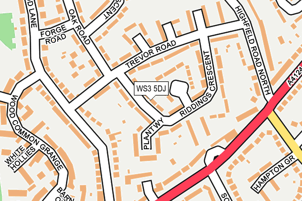 WS3 5DJ map - OS OpenMap – Local (Ordnance Survey)