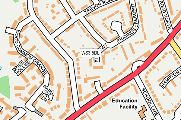 WS3 5DL map - OS OpenMap – Local (Ordnance Survey)