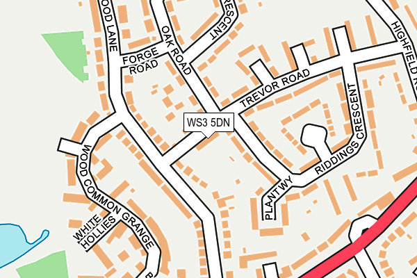 WS3 5DN map - OS OpenMap – Local (Ordnance Survey)