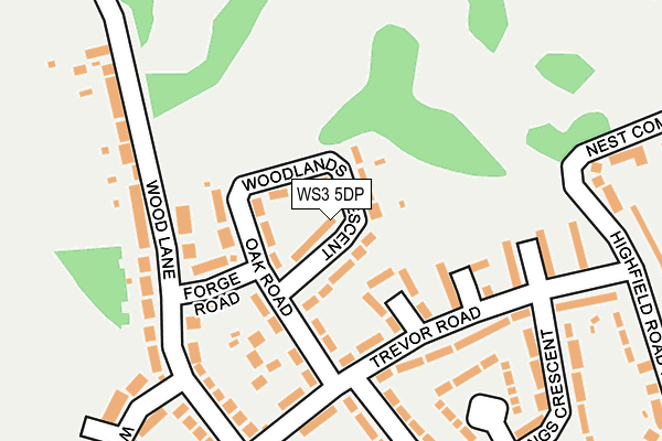 WS3 5DP map - OS OpenMap – Local (Ordnance Survey)
