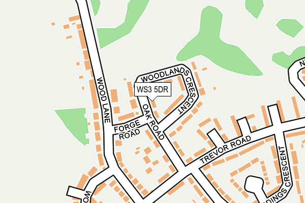 WS3 5DR map - OS OpenMap – Local (Ordnance Survey)
