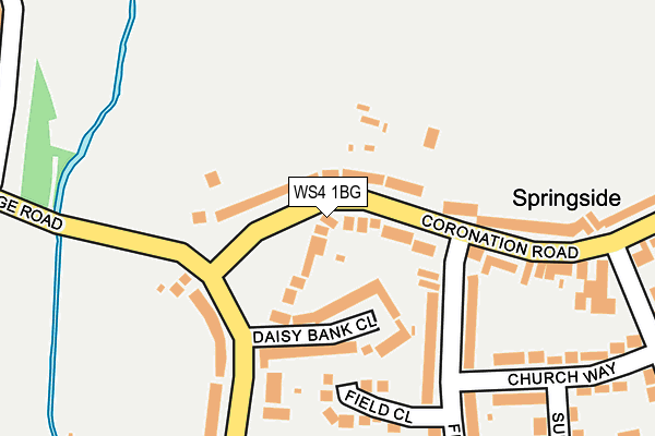 WS4 1BG map - OS OpenMap – Local (Ordnance Survey)