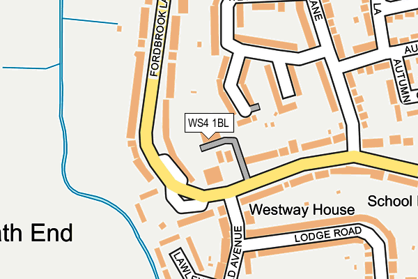 WS4 1BL map - OS OpenMap – Local (Ordnance Survey)