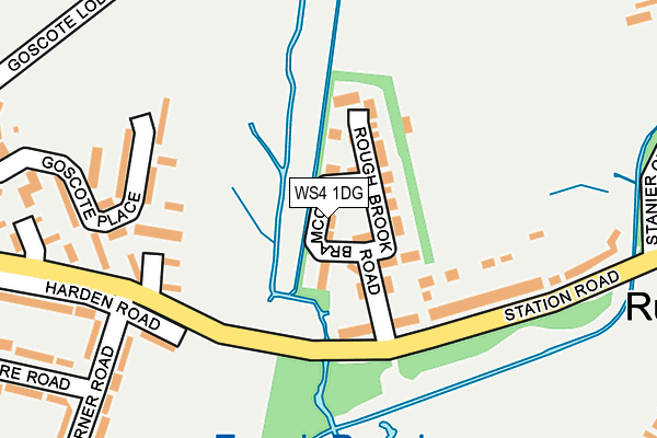 WS4 1DG map - OS OpenMap – Local (Ordnance Survey)
