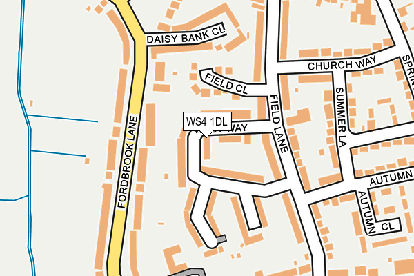 WS4 1DL map - OS OpenMap – Local (Ordnance Survey)