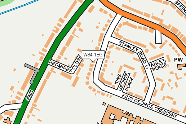 WS4 1EG map - OS OpenMap – Local (Ordnance Survey)
