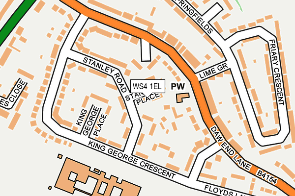 WS4 1EL map - OS OpenMap – Local (Ordnance Survey)