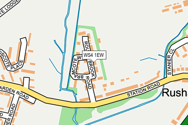 WS4 1EW map - OS OpenMap – Local (Ordnance Survey)