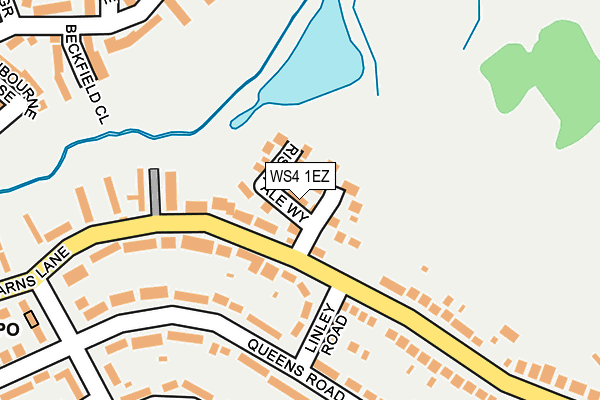 WS4 1EZ map - OS OpenMap – Local (Ordnance Survey)