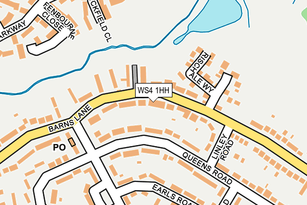WS4 1HH map - OS OpenMap – Local (Ordnance Survey)