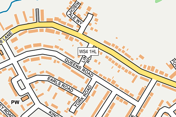 WS4 1HL map - OS OpenMap – Local (Ordnance Survey)