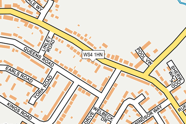 WS4 1HN map - OS OpenMap – Local (Ordnance Survey)