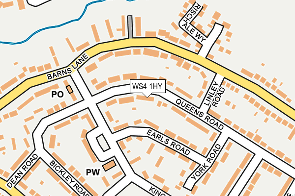 WS4 1HY map - OS OpenMap – Local (Ordnance Survey)