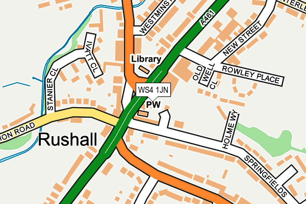 WS4 1JN map - OS OpenMap – Local (Ordnance Survey)