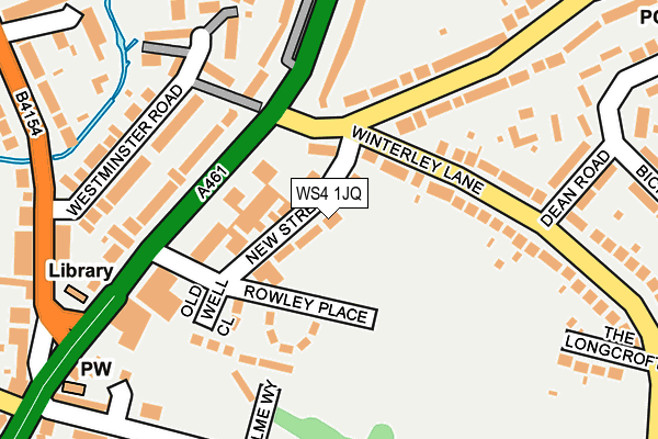 WS4 1JQ map - OS OpenMap – Local (Ordnance Survey)