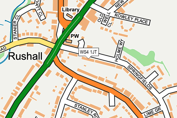 WS4 1JT map - OS OpenMap – Local (Ordnance Survey)