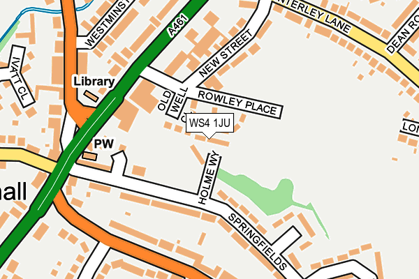 WS4 1JU map - OS OpenMap – Local (Ordnance Survey)