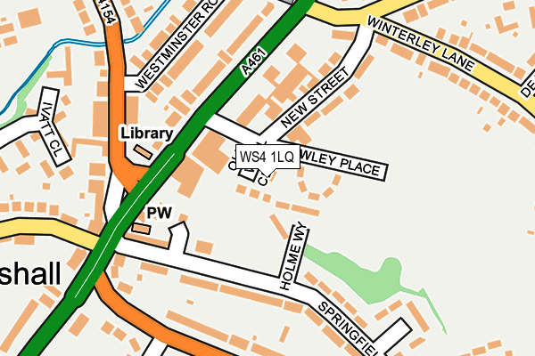 WS4 1LQ map - OS OpenMap – Local (Ordnance Survey)