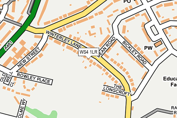 WS4 1LR map - OS OpenMap – Local (Ordnance Survey)