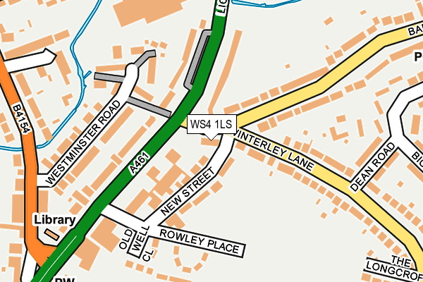 WS4 1LS map - OS OpenMap – Local (Ordnance Survey)