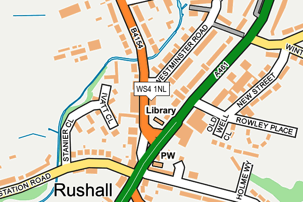 WS4 1NL map - OS OpenMap – Local (Ordnance Survey)