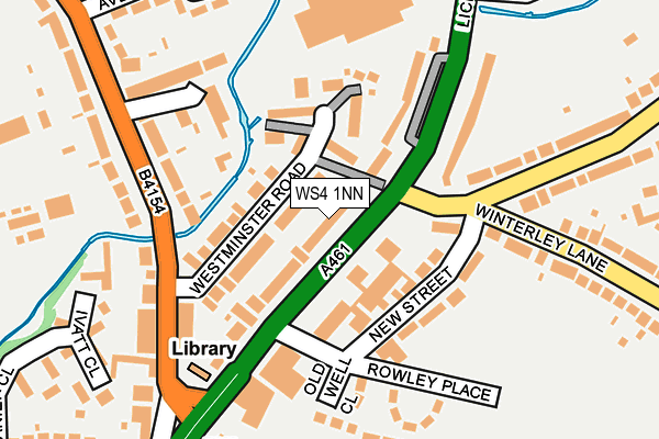 WS4 1NN map - OS OpenMap – Local (Ordnance Survey)