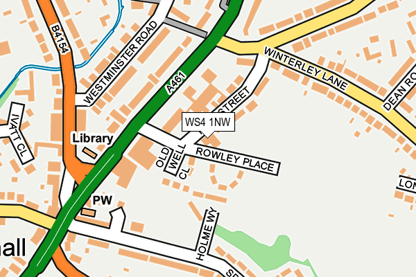 WS4 1NW map - OS OpenMap – Local (Ordnance Survey)
