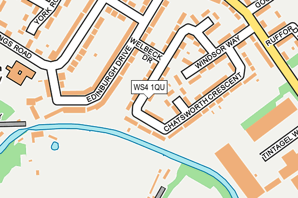 WS4 1QU map - OS OpenMap – Local (Ordnance Survey)