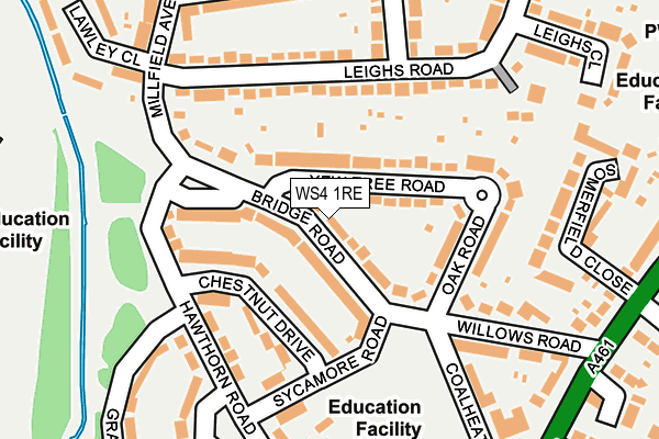 WS4 1RE map - OS OpenMap – Local (Ordnance Survey)